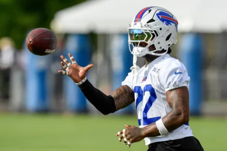 Bills safety Gardner-Johnson sustained calf strain